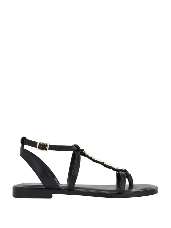 Sandals Women GUESS Raima GLink Chain Sandals Black 001