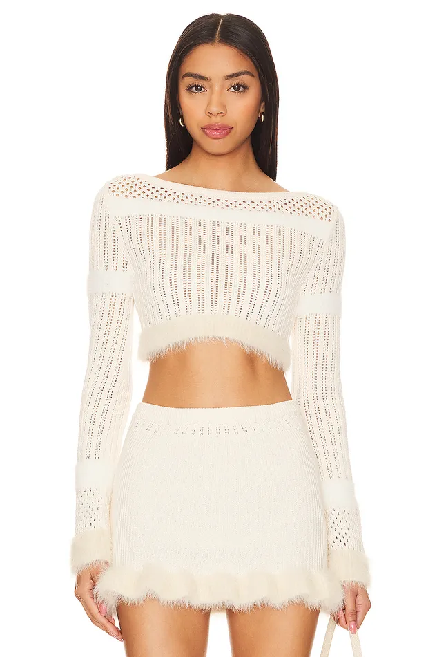 Savannah Sweater Ivory Women Lovers and Friends Sweaters and Knits