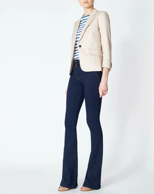 Schoolboy Linen Dickey Jacket White Women Veronica Beard Jackets and Outerwear Schoolboy Linen Dickey Jacket White Women Veronica Beard Jackets and Outerwear