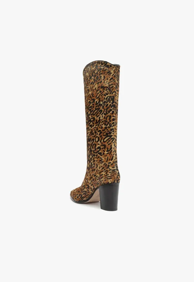 Schutz Shoes Boots Maryana Leather Boot Animal Print 8211 Women
