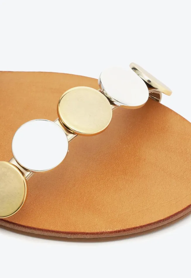 Schutz Shoes Flats Acacia Flat Sandal Gold 8211 Women