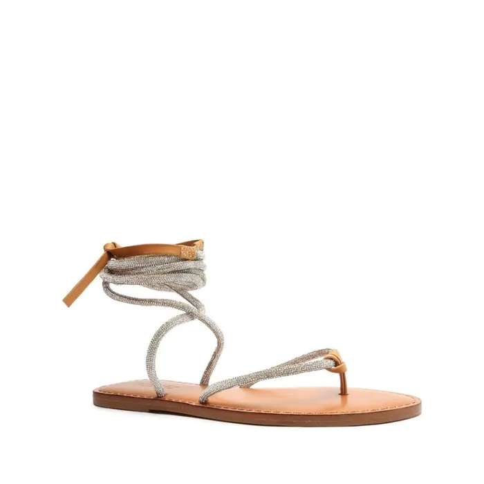 Schutz Shoes Flats Kittie Glam Sandal Beige 8211 Women
