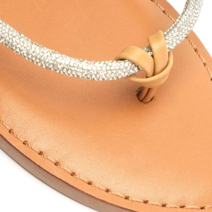 Schutz Shoes Flats Kittie Glam Sandal Beige 8211 Women