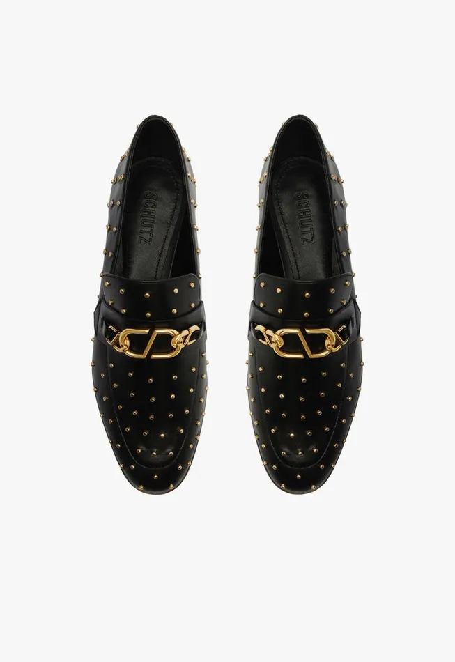 Schutz Shoes Loafers Morgan Flat Black 8211 Women