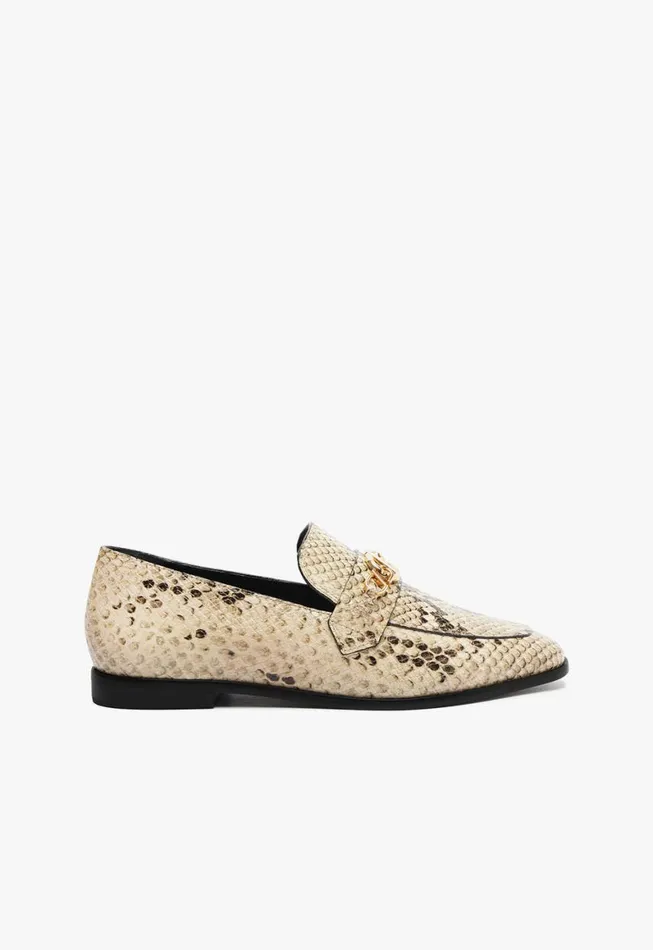 Schutz Shoes Loafers Morgan Flat Snake Printed 8211 Women