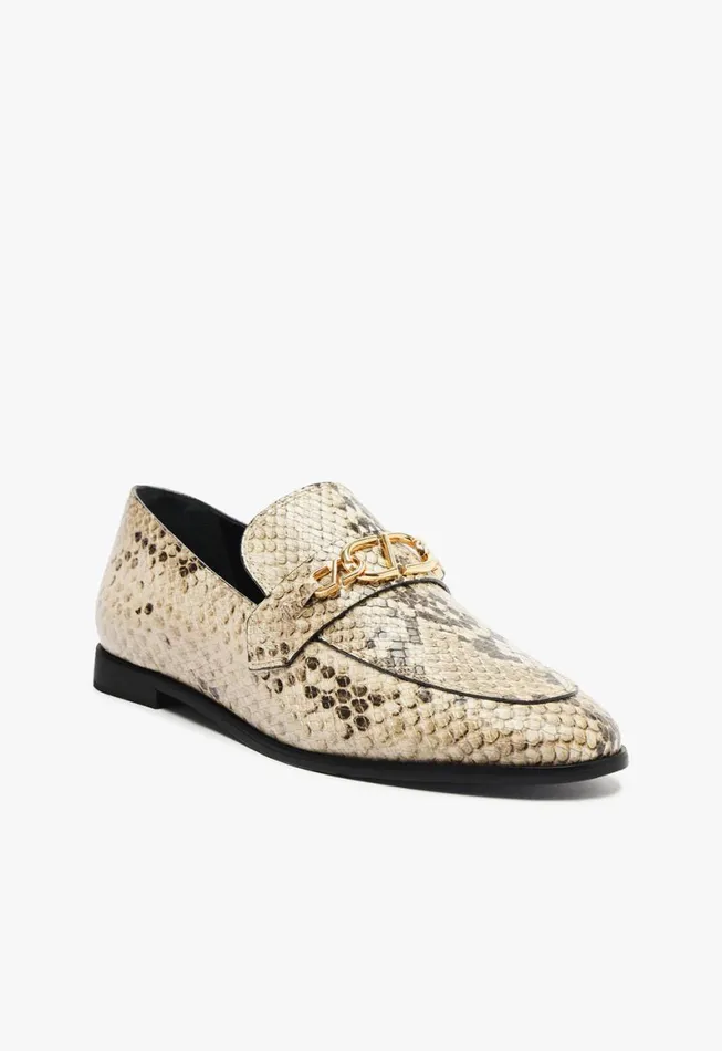 Schutz Shoes Loafers Morgan Flat Snake Printed 8211 Women