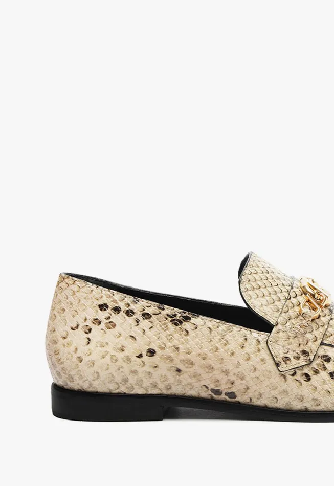 Schutz Shoes Loafers Morgan Flat Snake Printed 8211 Women