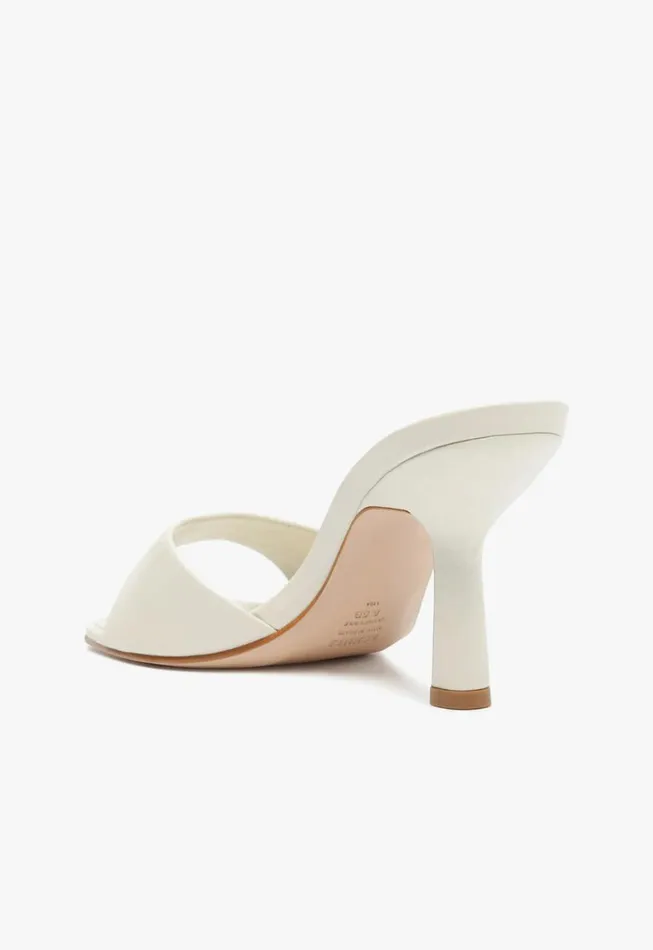 Schutz Shoes Mules Posseni Casual Leather Sandal Pearl 8211 Women