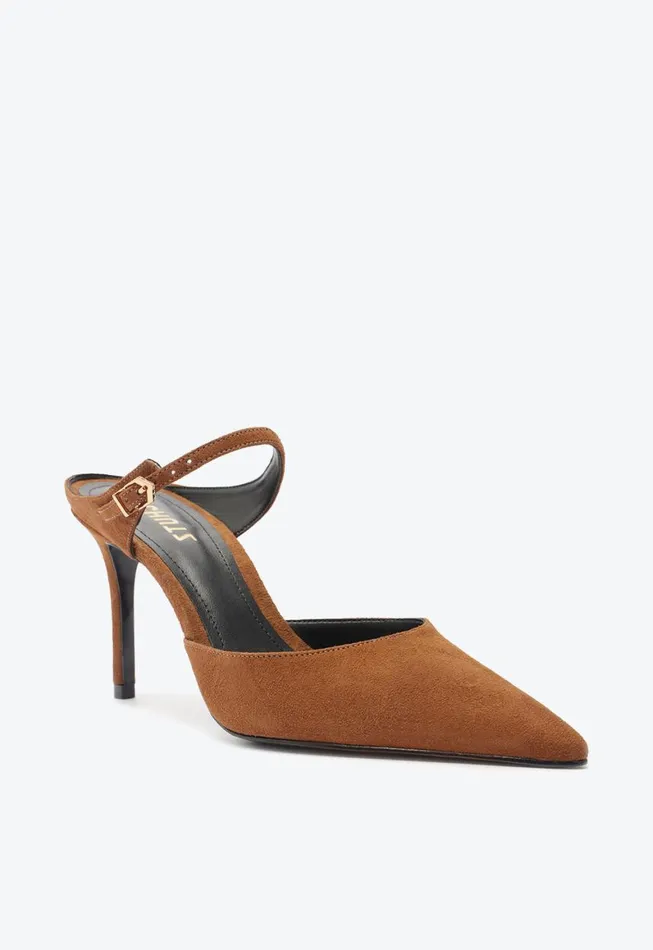 Schutz Shoes Pumps Laura Mule Suede Pump Caramel 8211 Women