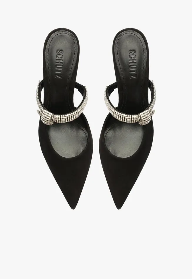 Schutz Shoes Pumps Pearl Curve Mule Pump Black 8211 Women