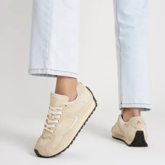 Schutz Shoes Sneakers Wave 70 Suede Sneaker Pearl 8211 Women