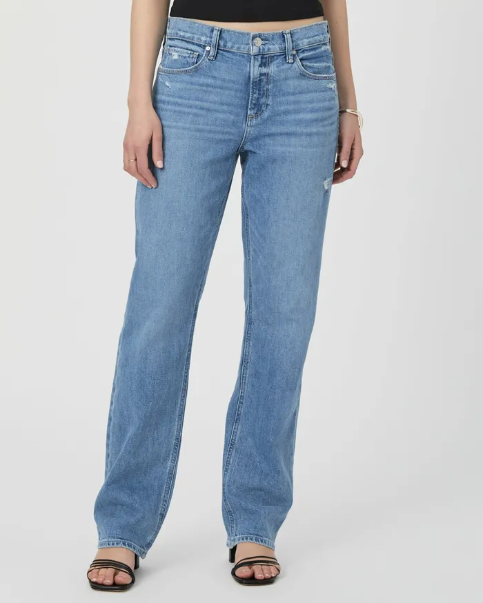 Serena Straight Jean 8211 Holy Grail Distressed Straight PAIGE Women