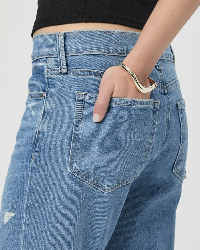 Serena Straight Jean 8211 Holy Grail Distressed Straight PAIGE Women