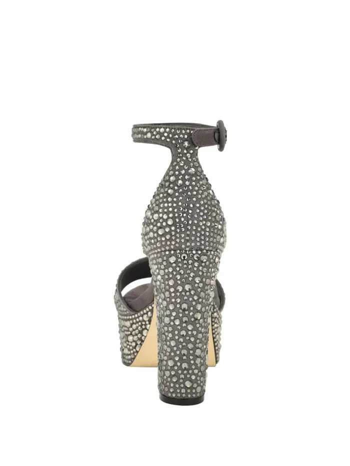 Setone Rhinestone Platform Heels Medium Grey Heels GUESS Women Setone Rhinestone Platform Heels Medium Grey Heels GUESS Women