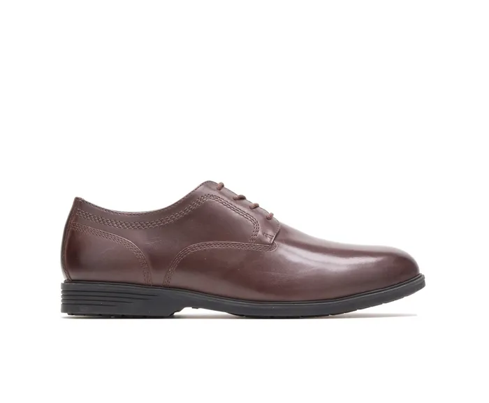 Shepsky Pt Oxford Dark Brown Leather Men Oxfords Hush Puppies