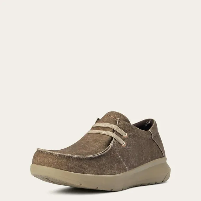 Shoes and Sneakers Men Ariat Hilo Brown Canvas