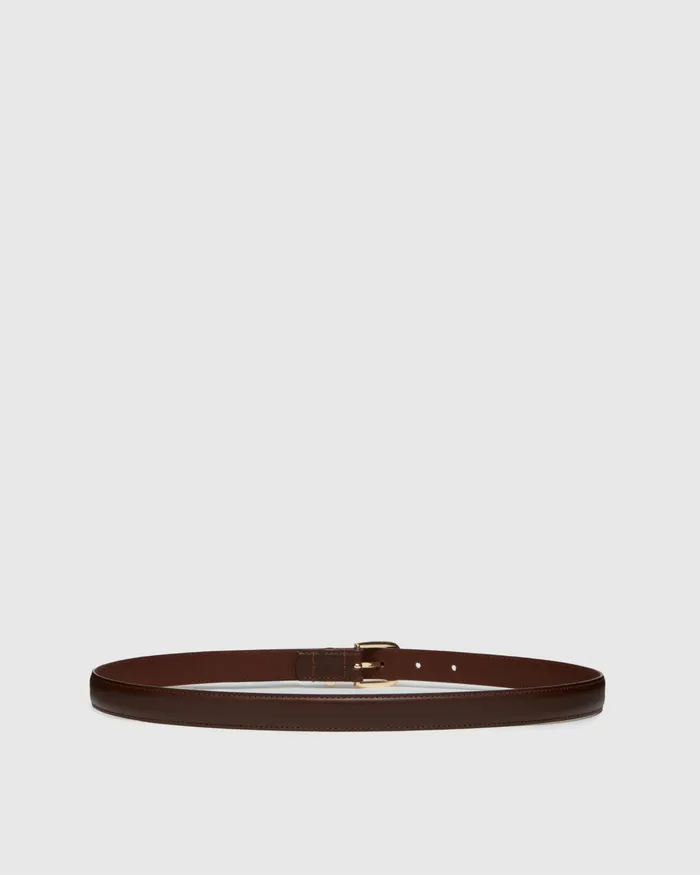 Shop Belts Women Exclusive Ingrid Belt 8211 Mahogany Leather PAIGE