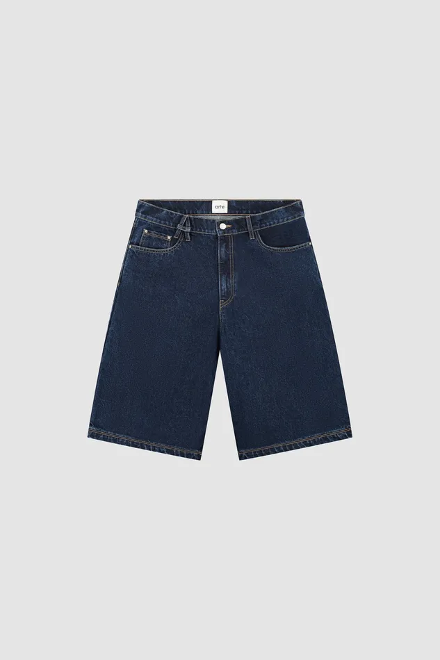 Shorts Arte Antwerp Men Short avec ceinture Marine