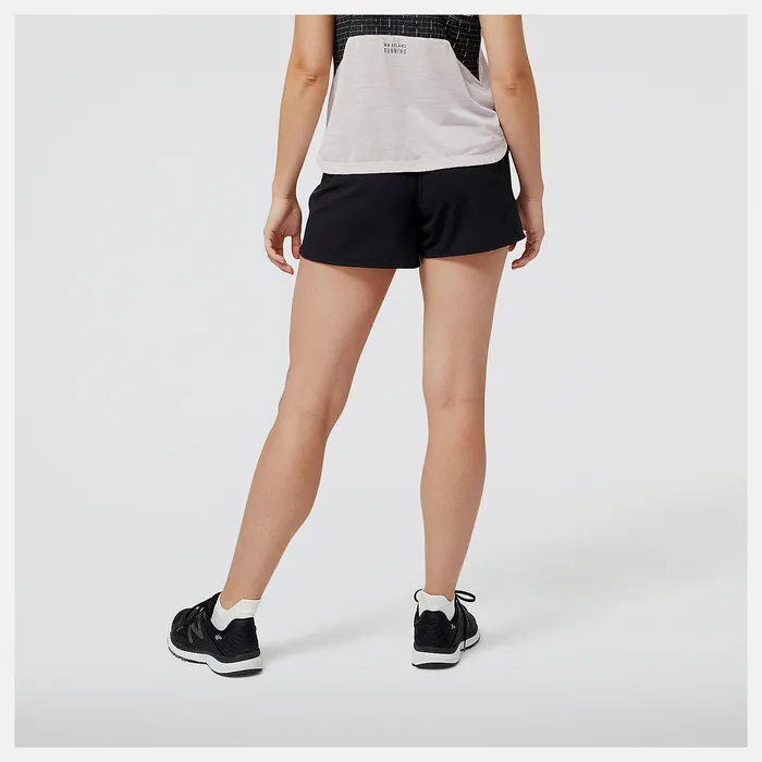 Shorts Women New Balance NYC Marathon Training Impact Run Luminous 3 Inch Short BLACK