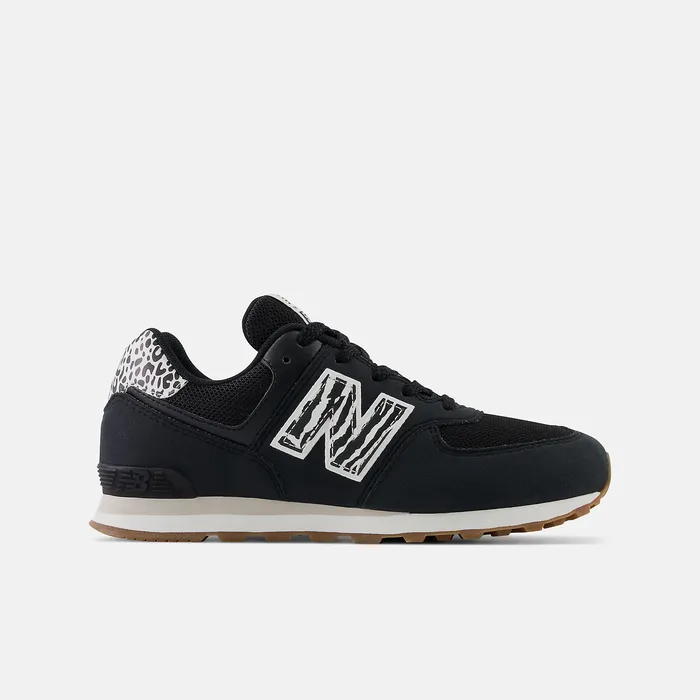 Size 35 8211 7 New Balance Kids 574 Black with White