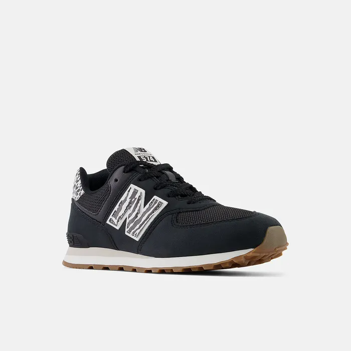 Size 35 8211 7 New Balance Kids 574 Black with White