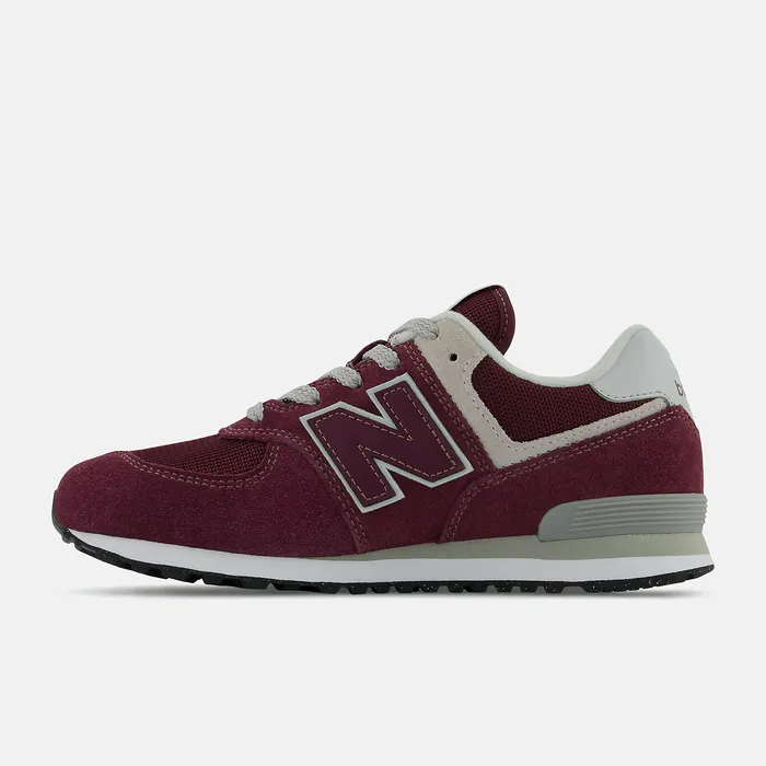 Size 35 8211 7 New Balance Kids 574 Core Burgundy with White Size 35 8211 7 New Balance Kids 574 Core Burgundy with White