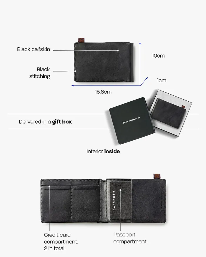 Small Leather Goods Men Floris Van Bommel Passport Wallet Small Leather