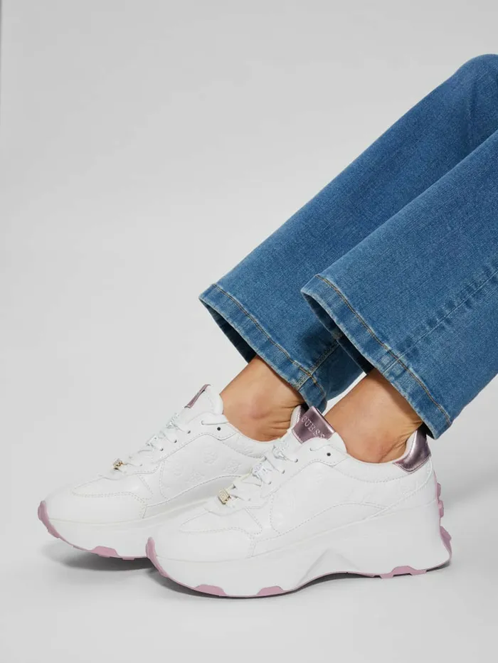 Sneakers Calebb Signature Sneakers White Logo 8211 GUESS Women Sneakers Calebb Signature Sneakers White Logo 8211 GUESS Women