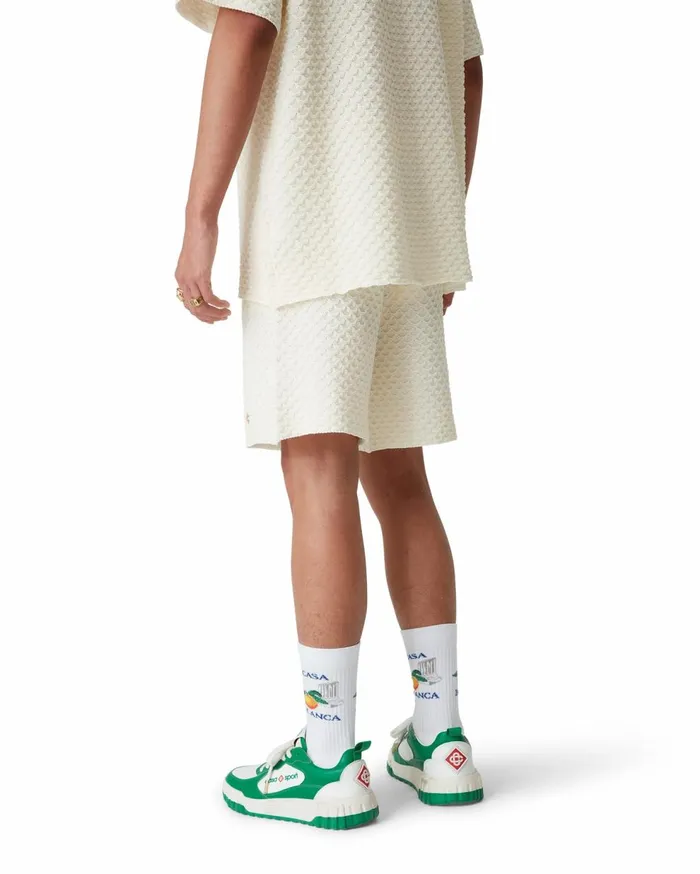 Sneakers Men Casablanca Paris Court Green and White Sneaker