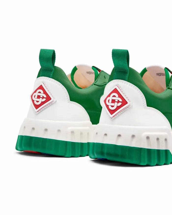 Sneakers Men Casablanca Paris Court Green and White Sneaker