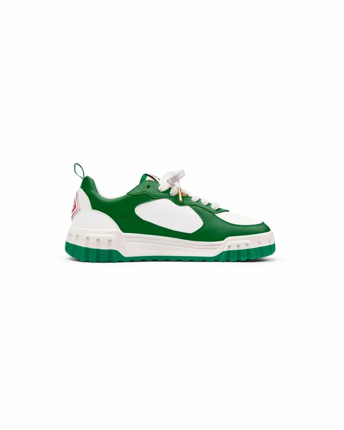 Sneakers Men Casablanca Paris Court Green and White Sneaker