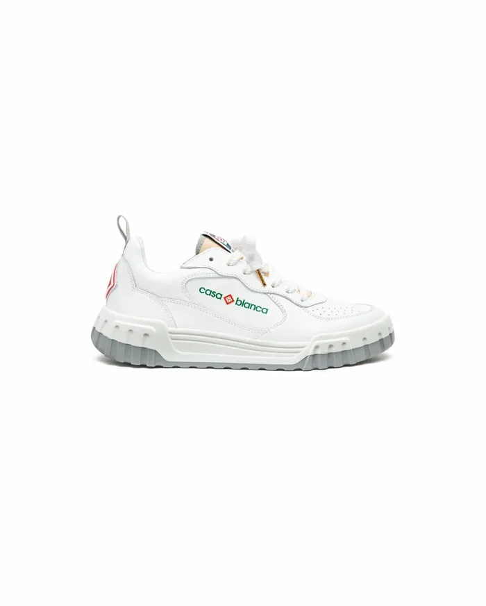 Sneakers Men Casablanca Paris Court White and Grey Sneaker