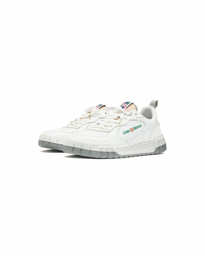 Sneakers Men Casablanca Paris Court White and Grey Sneaker