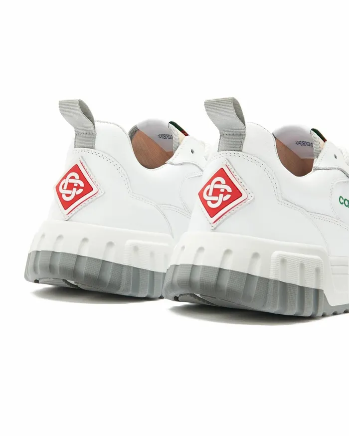 Sneakers Men Casablanca Paris Court White and Grey Sneaker