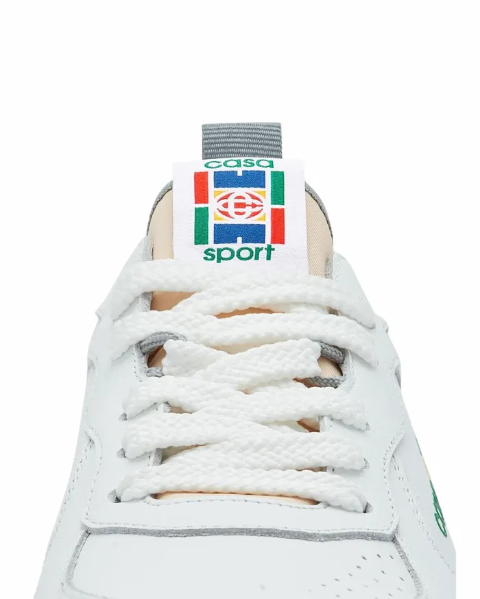 Sneakers Men Casablanca Paris Court White and Grey Sneaker