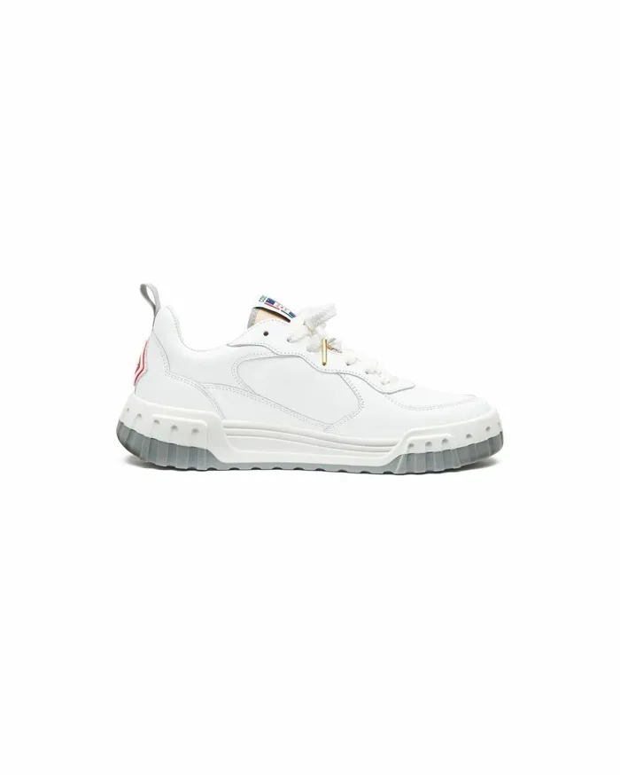 Sneakers Men Casablanca Paris Court White and Grey Sneaker