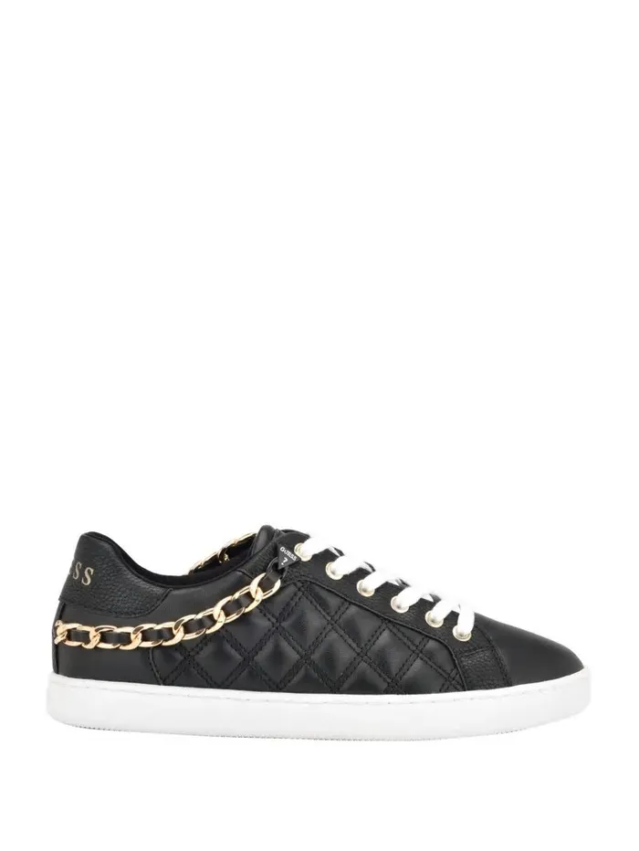 Sneakers Women GUESS Reney Chain Quilted Sneakers Black 001