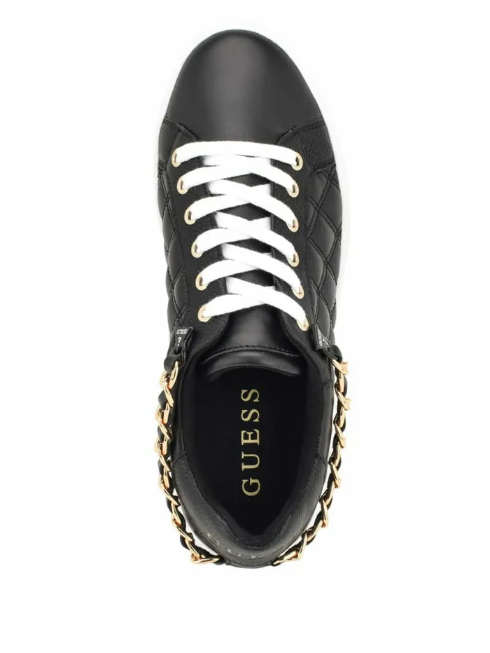 Sneakers Women GUESS Reney Chain Quilted Sneakers Black 001