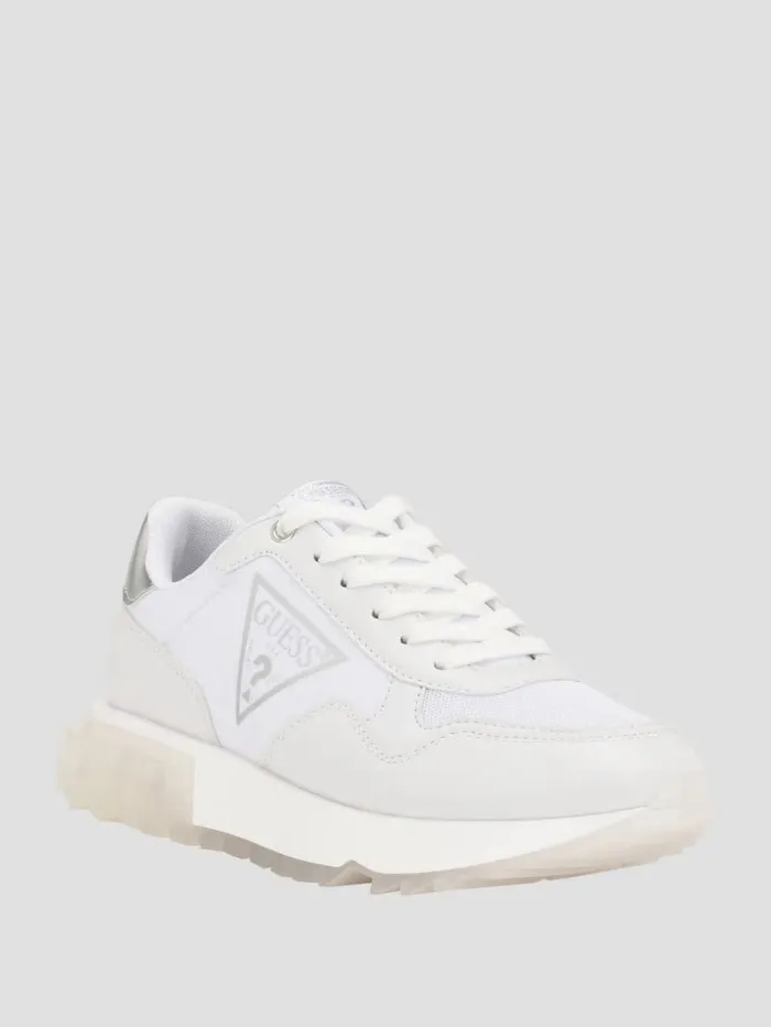 Sneakers Women Melany Side Logo Sneakers White Graffiti GUESS