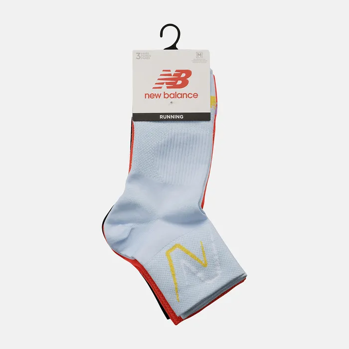 Socks New Balance MenWomen Running Ankle 3 Pack ASSORTED COLORS 2 Socks New Balance MenWomen Running Ankle 3 Pack ASSORTED COLORS 2