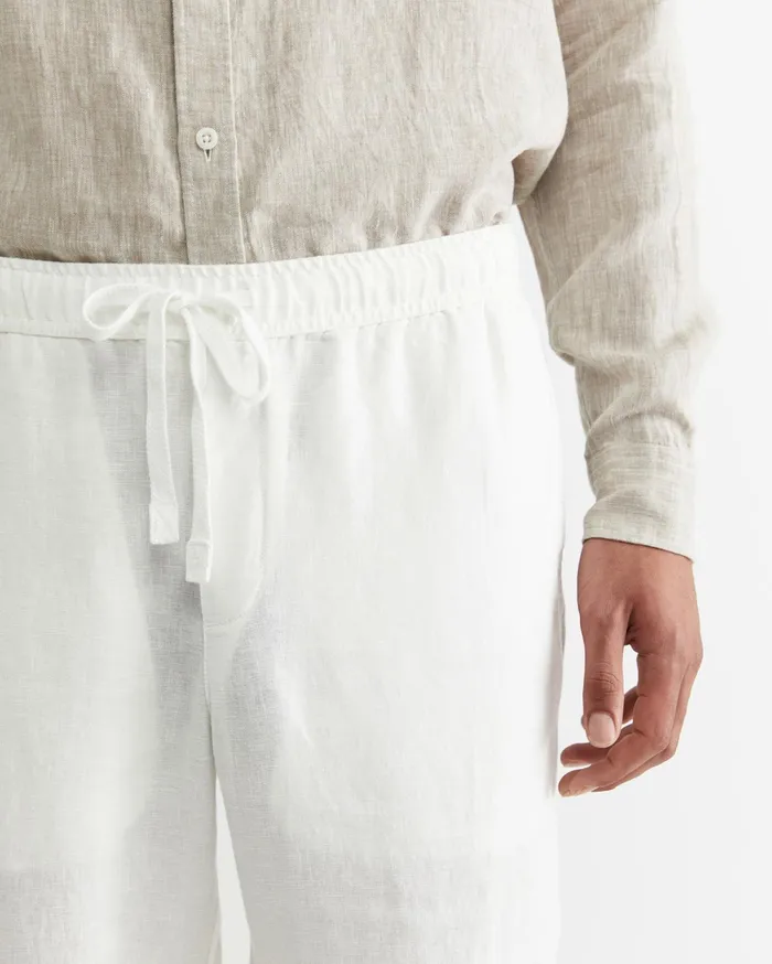 Sportscraft Caffery Linen Pant White Men Pants