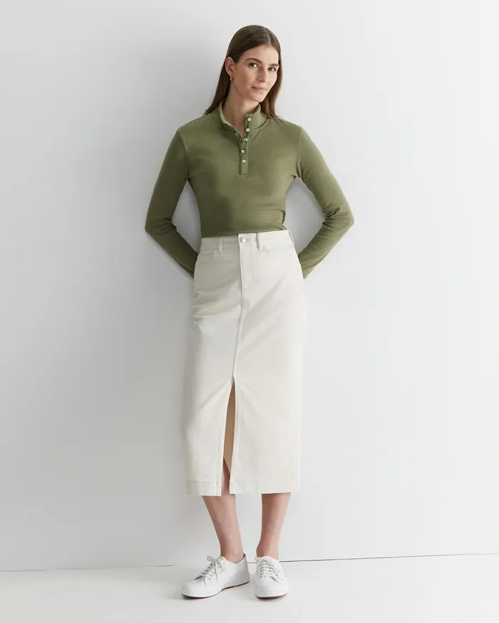 Sportscraft Gabi Midi Skirt Ecru Women Skirts
