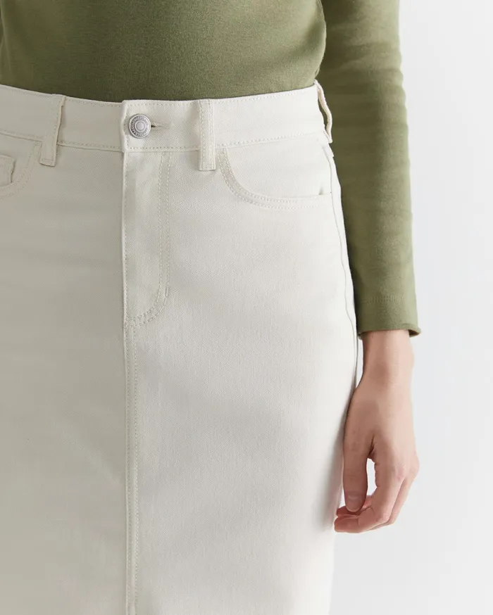 Sportscraft Gabi Midi Skirt Ecru Women Skirts