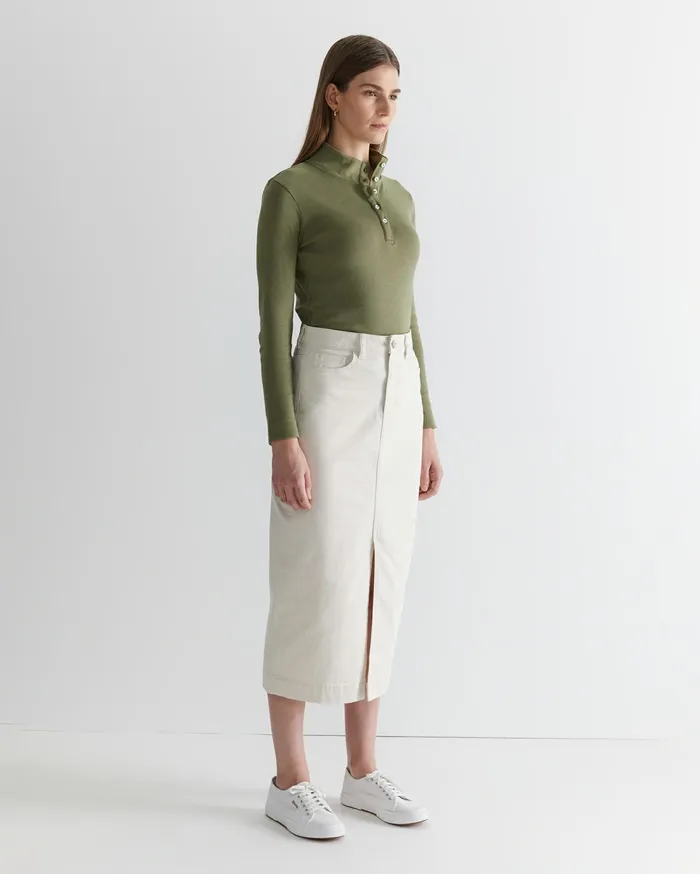 Sportscraft Gabi Midi Skirt Ecru Women Skirts