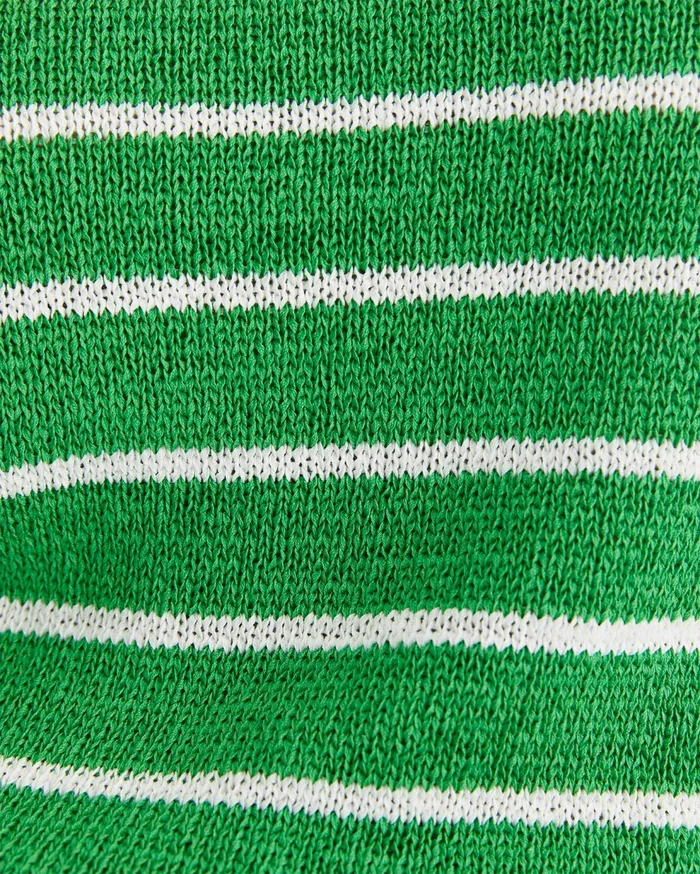 Sportscraft Josie Tape Yarn Crew Knit Green Multi Women Knits and Cardigans