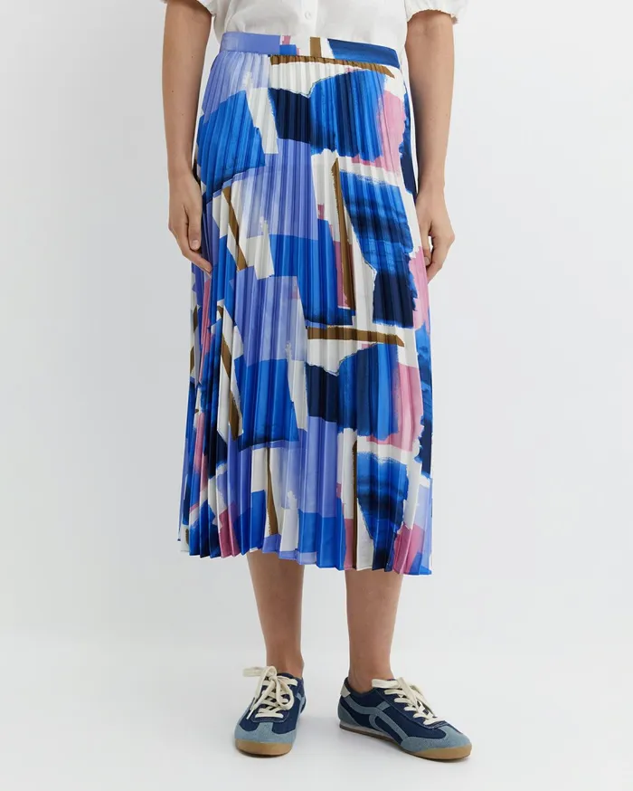 Sportscraft Martine Pleat Skirt Multi Women Skirts