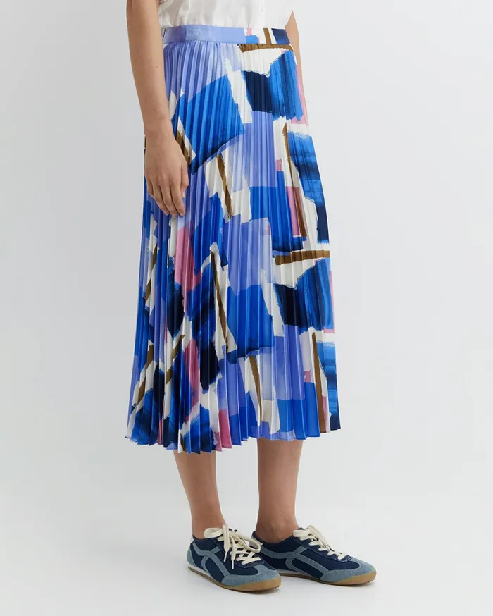 Sportscraft Martine Pleat Skirt Multi Women Skirts