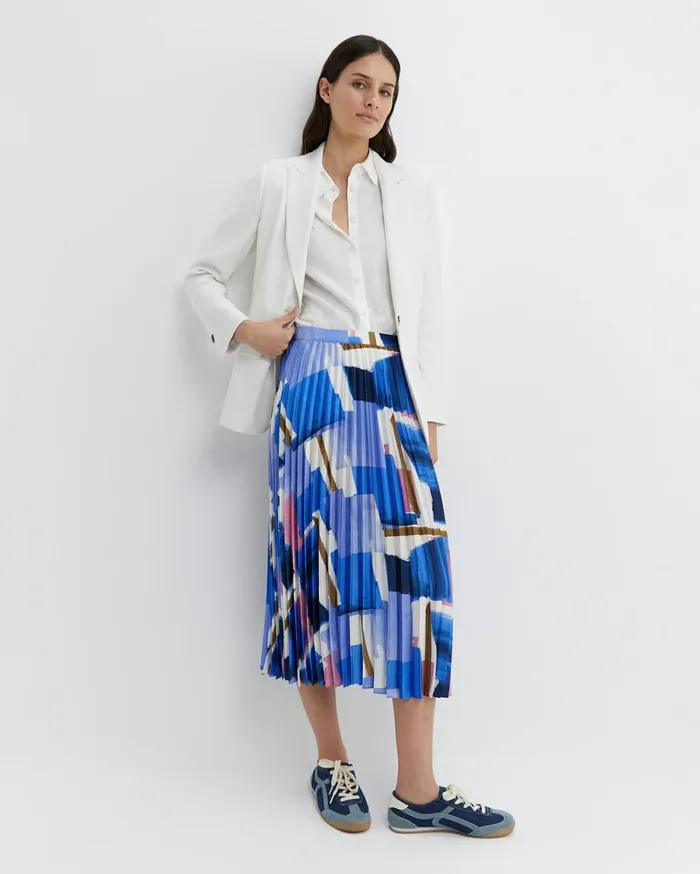 Sportscraft Martine Pleat Skirt Multi Women Skirts