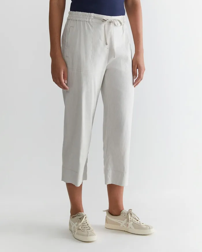 Sportscraft Rosa Crop Linen Pant Natural Women Pants