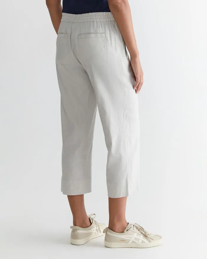 Sportscraft Rosa Crop Linen Pant Natural Women Pants